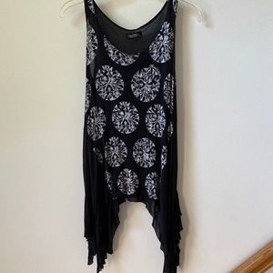 S / M Lauren Moshi diamond graphic designer tank top